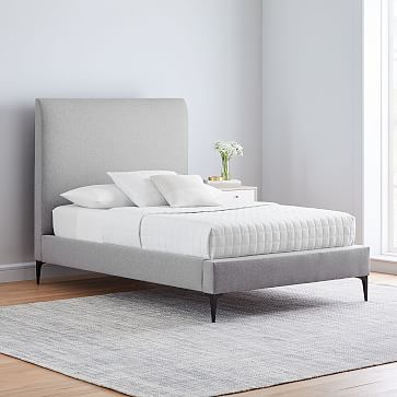 Andes Deco Upholstered Bed - Tall | West Elm (US)