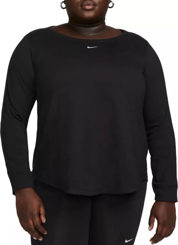 Nike Women's Sportswear Essentials Long Sleeve Shirt | Dick's Sporting Goods | Dick's Sporting Goods