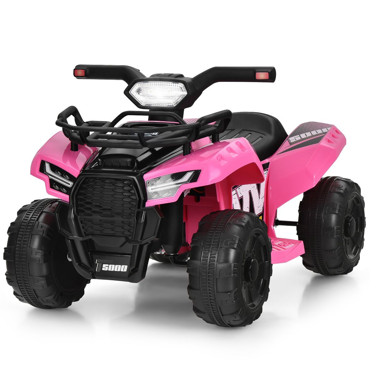 Costway 6V Kids ATV Quad Electric Ride On Car Toy Toddler with LED Light MP3 | Target