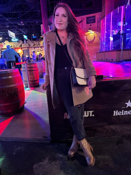 Vegas Outfit for a chilly night out on the Strip! Love this Sweater Tank and the Levi’s wedgie jeans! Can’t forget my platform ankle boots on our for her holiday gift guide. They were surprisingly comfortable for all the walking we did! 

#LTKfit #LTKunder100 #LTKSeasonal