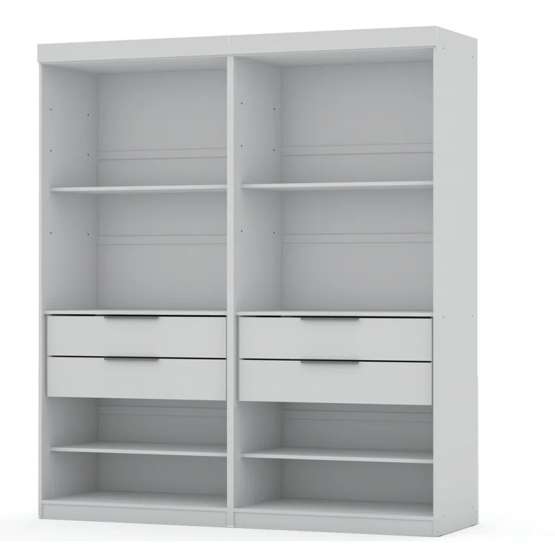 Delhi 71.96" W Open 2 Sectional Closet System | Wayfair North America