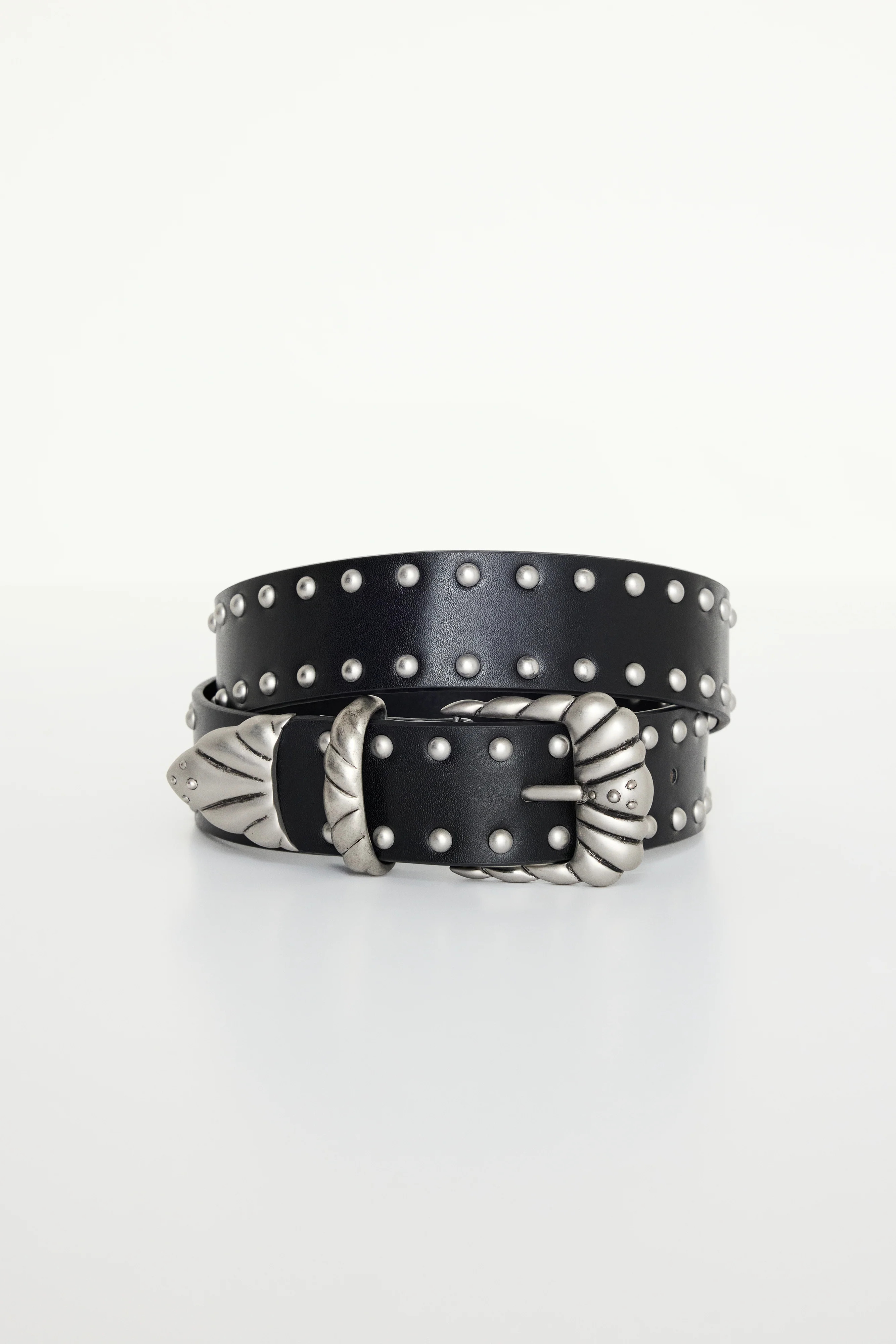 WIDE STUDDED WESTERN BELT | BLACK001 - GOOD AMERICAN | Good American