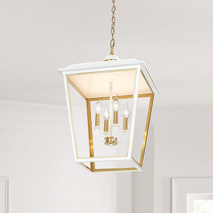 Hart Lantern White Pendant Chandelier | Ballard Designs, Inc.