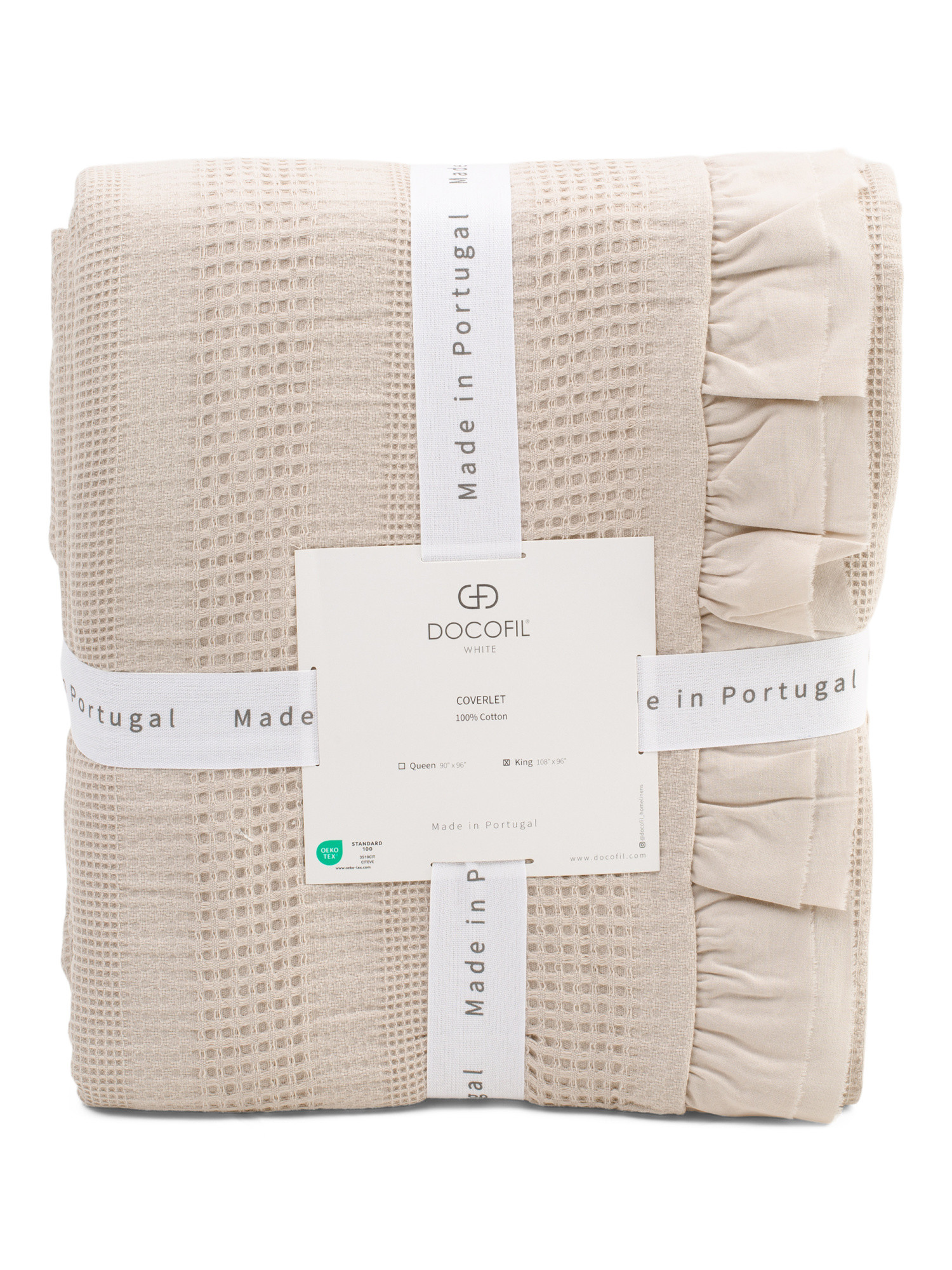 Made In Portugal Chunky Waffle Stripe Layering Blanket | Bed & Bath | Marshalls | Marshalls