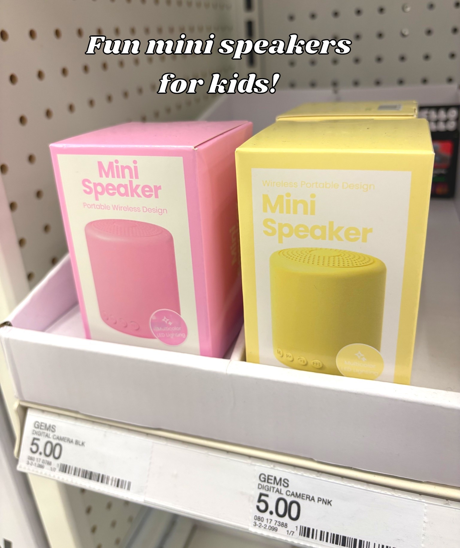 GEMS Mini Portable Wireless Speakers Gifts for Kids #targetfinds #portablespeakers #wirelessspeakers  

#LTKmorningroutine #LTKKids #LTKTravel