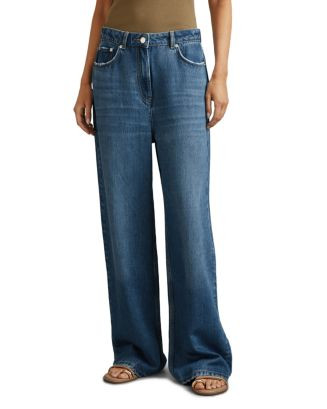 REISS Lyle High Rise Wide Leg Jeans  | Bloomingdale's Women | Bloomingdale's (US)