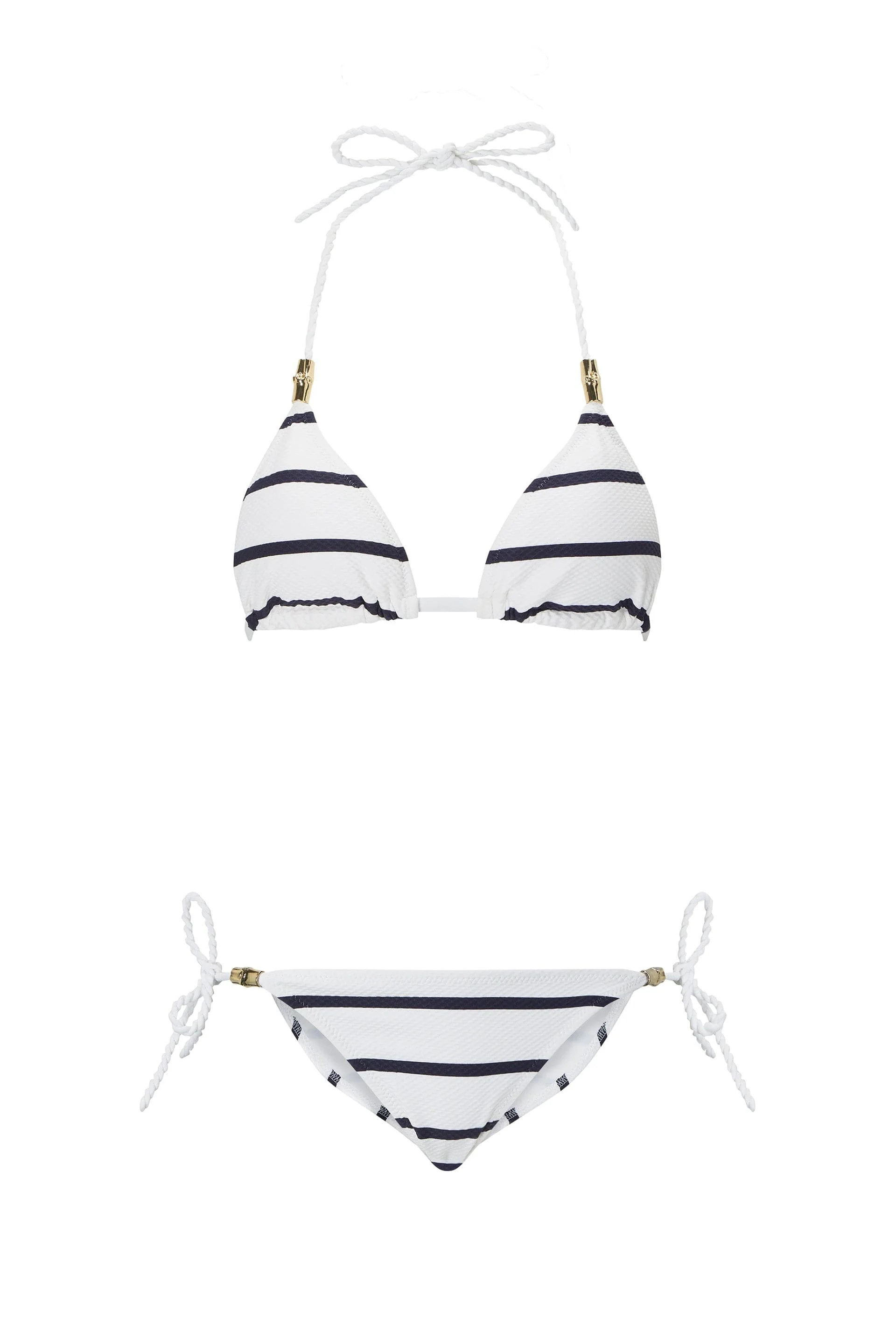 Heidi Klein Triangle Bikini in Nautical Stripe | Heidi Klein
