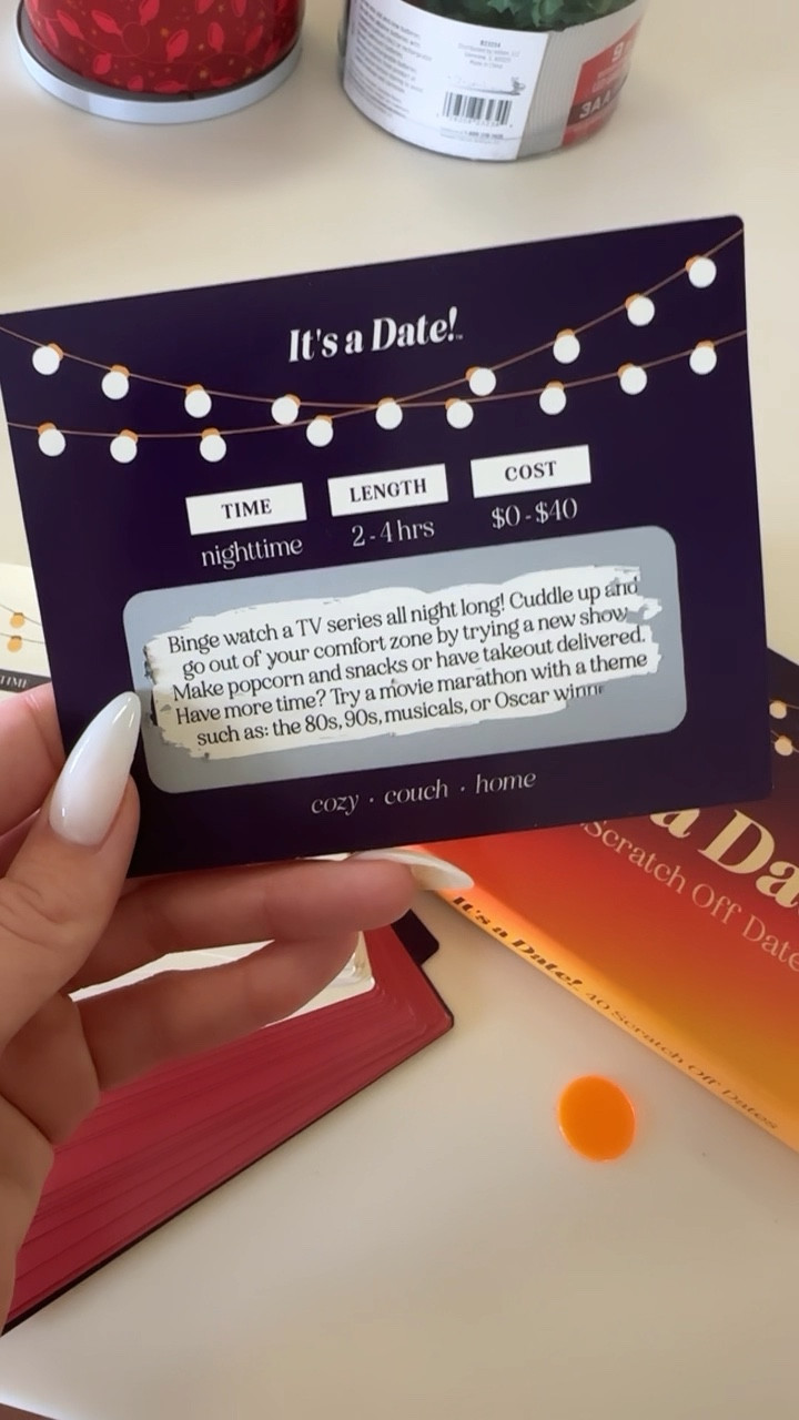 These date night cards are such a good gift or stocking stuffer! 

They have date night ideas for day, night, and anytime at any budget! 

#LTKHoliday #LTKCyberWeek #LTKGiftGuide