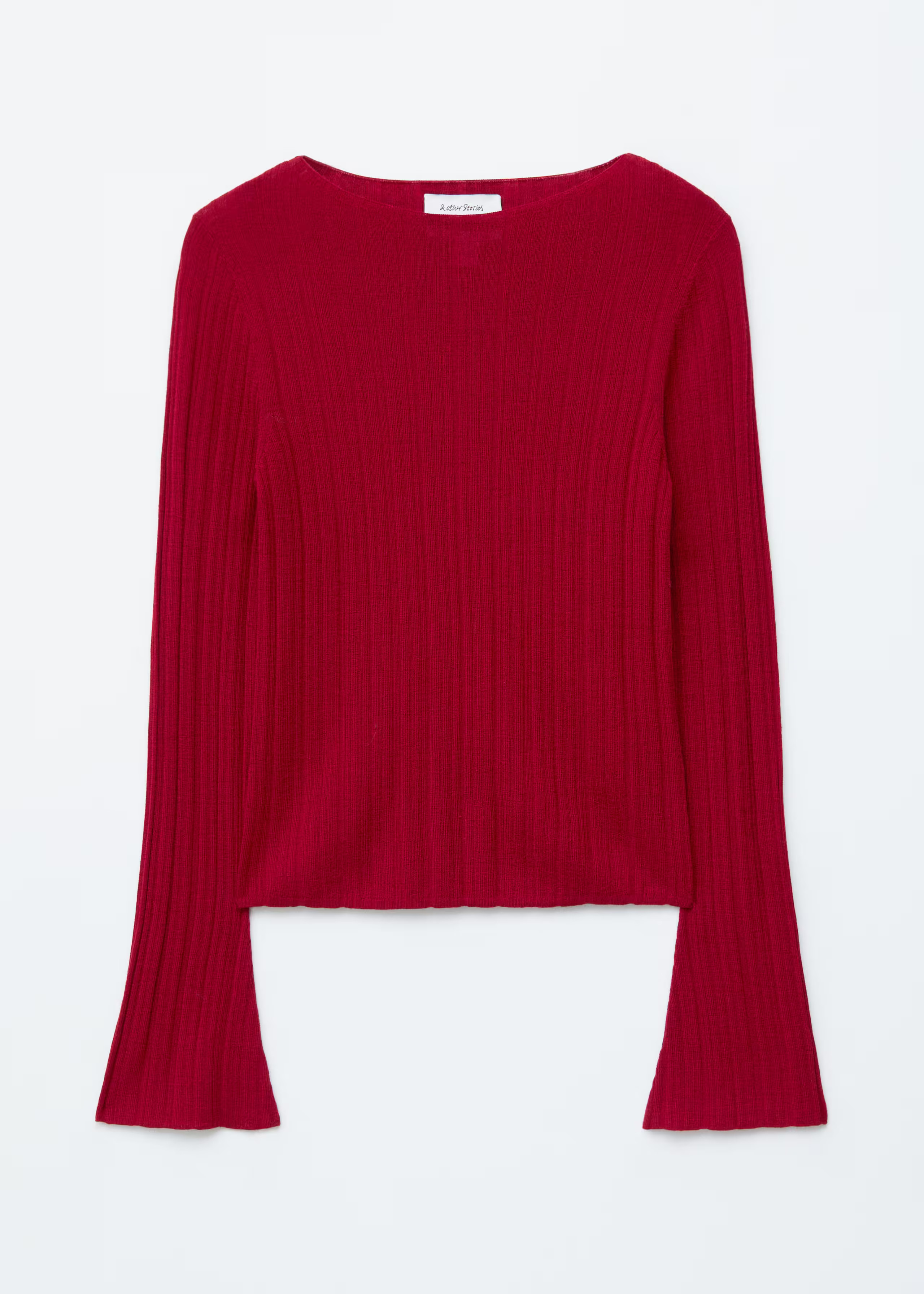 Rib-Knit Wool Boatneck Top | & Other Stories EU
