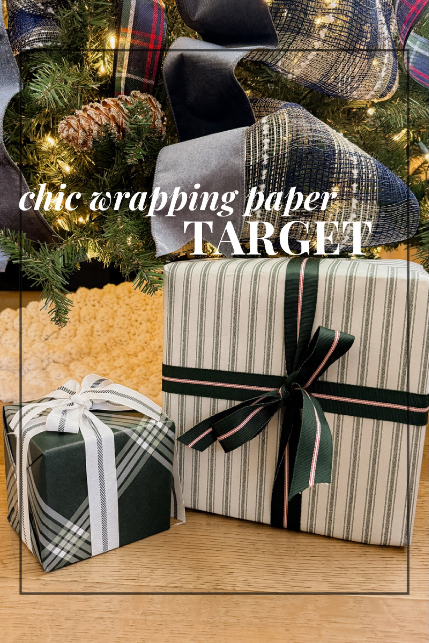 #AD // That moment the first wrapped present goes under the tree.  Guys, picking out my wrapping paper for the year is just as important as picking out my color scheme for the tree!  Target always has such chic looking paper and wrapping goodies! @target @targetstyle #targetpartner 

#LTKSeasonal #LTKHoliday #LTKfindsunder50
