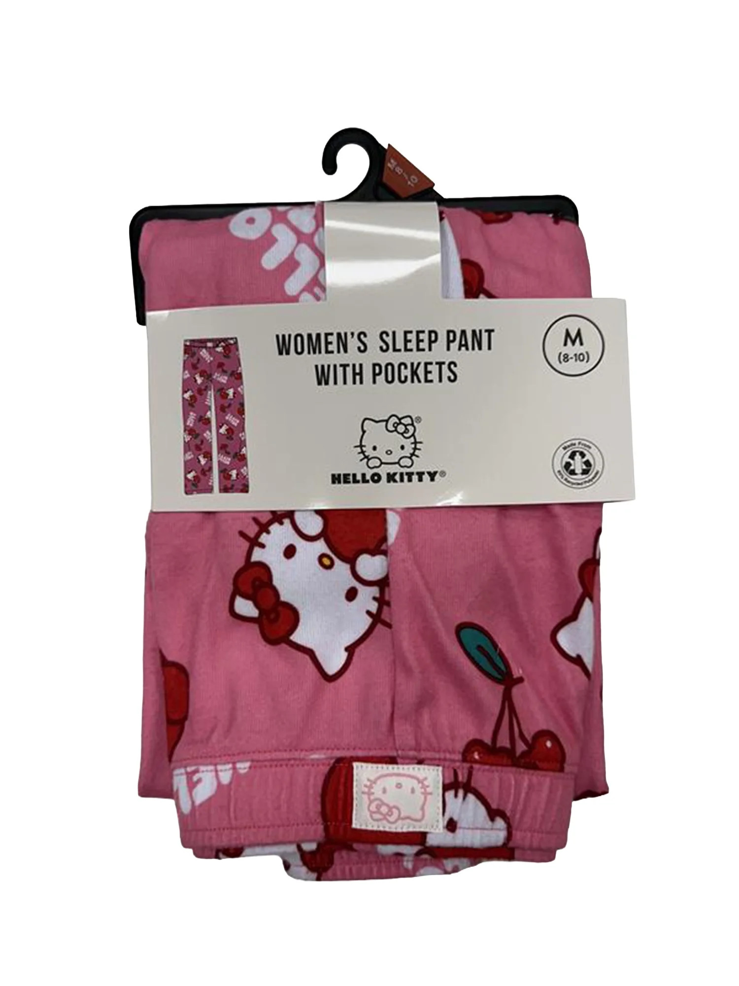 Hello Kitty, Women's Graphic Sleep Pants with Pockets, Cherries, Sizes XS-3X | Walmart (US)