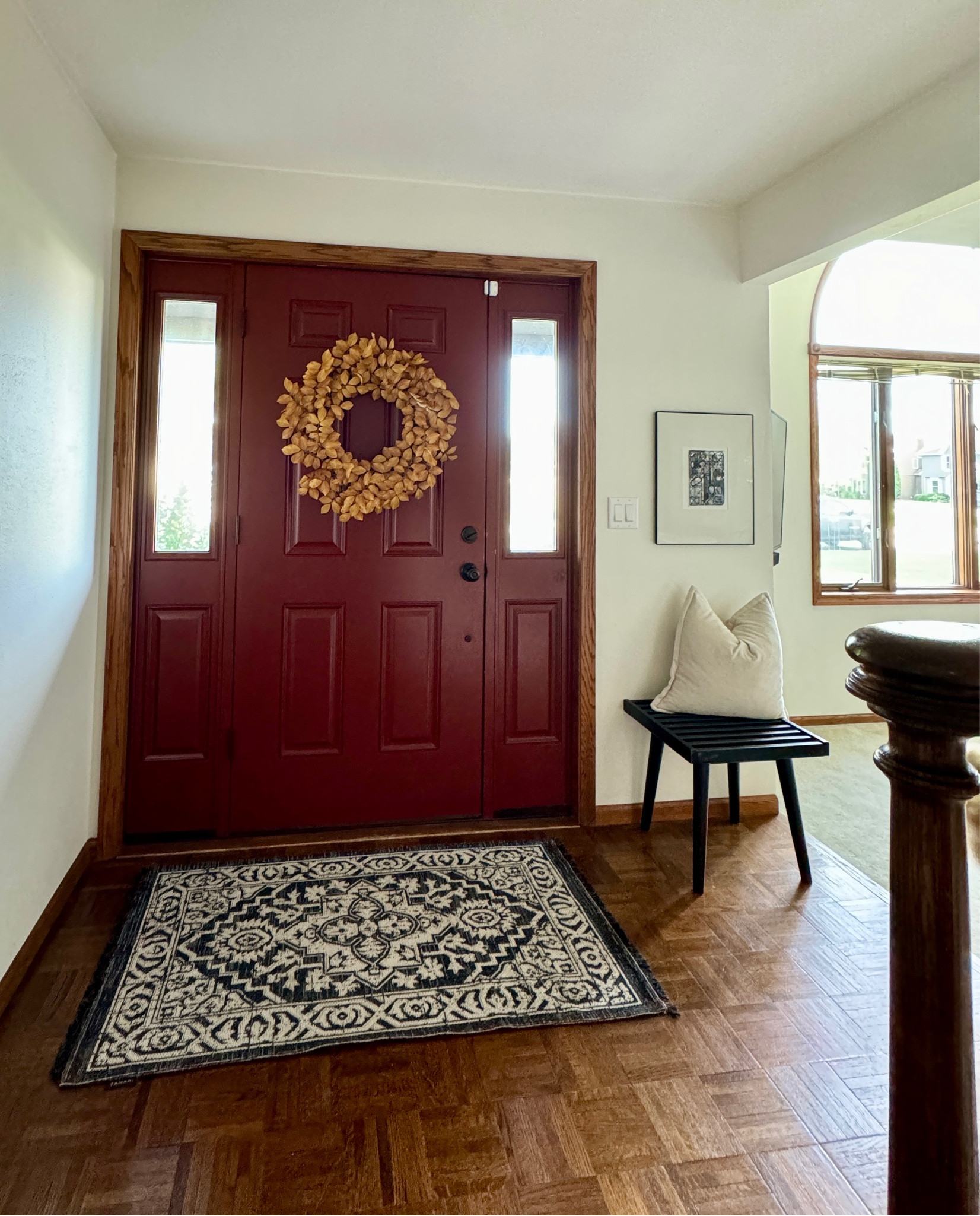 Shop my entryway. Fall wreath is officially up! ✔️

#LTKFindsUnder100 #LTKSeasonal #LTKHome