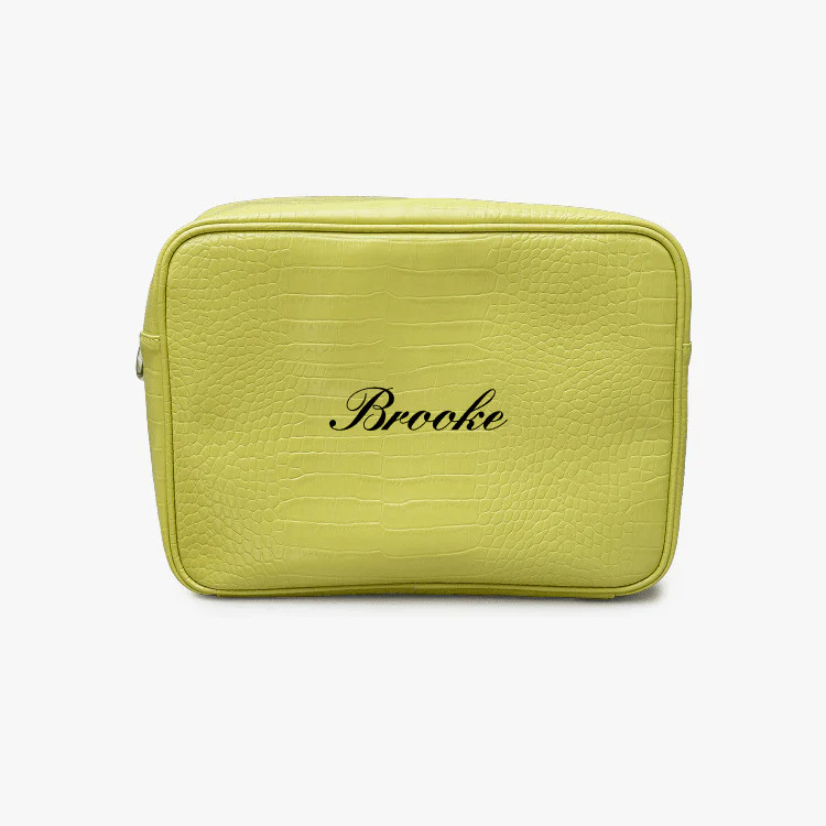 Custom Text Croc Pouch | Abbode
