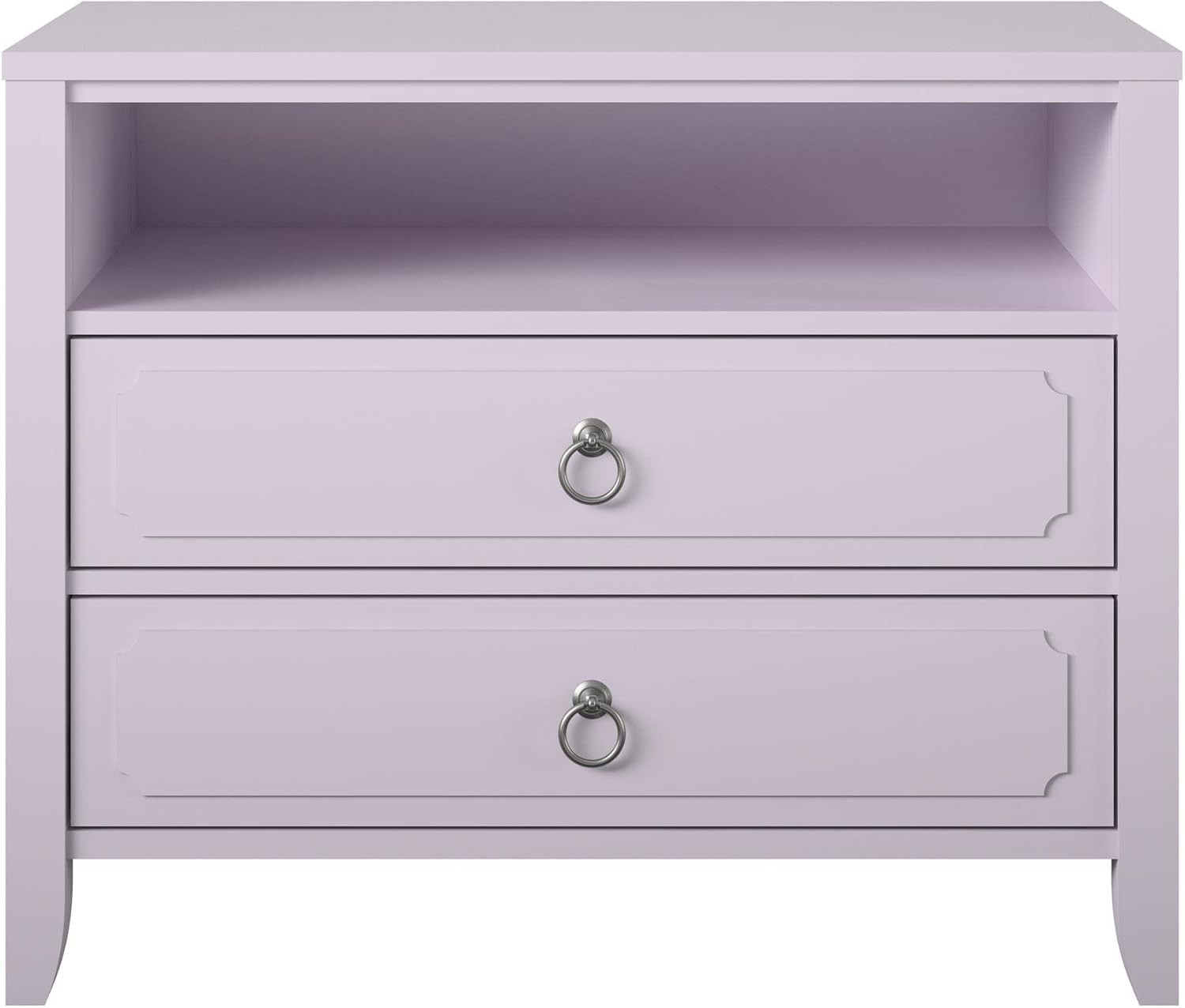Novogratz Her Majesty 2 Drawer Nightstand, Lavender | Amazon (US)