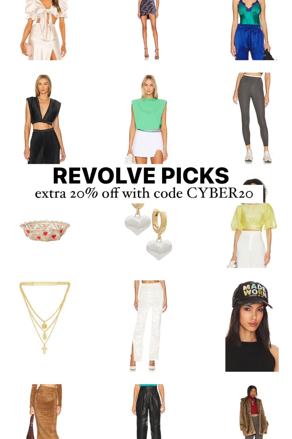 Revolve cyber Monday picks use code CYBER20 for extra 20% off! 

#LTKSeasonal #LTKCyberWeek #LTKsalealert
