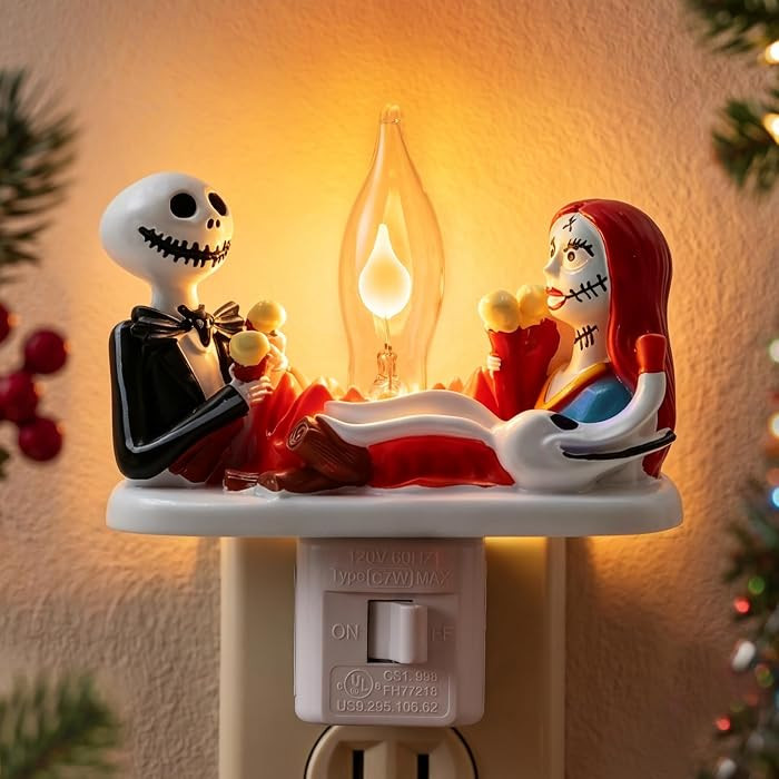 NIGHT JOY Ghost Camp Fire Night Light, Halloween & Christmas Plug-in Decor | Amazon (US)