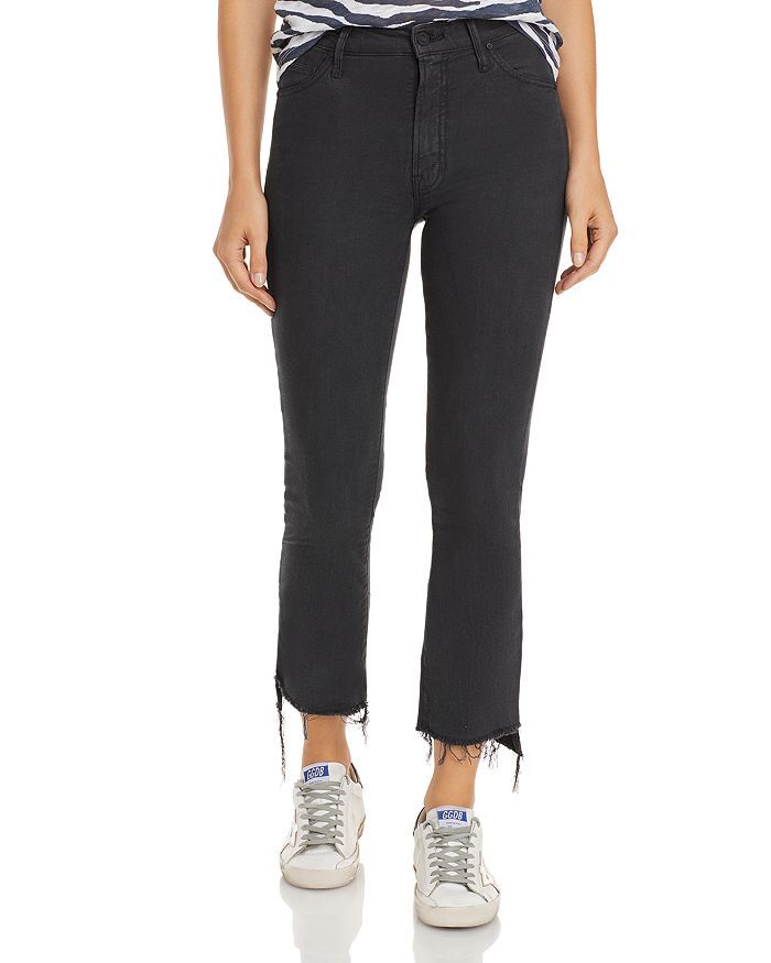 MOTHER
            
    
                
                    The Insider Cropped Frayed Jeans in... | Bloomingdale's (US)