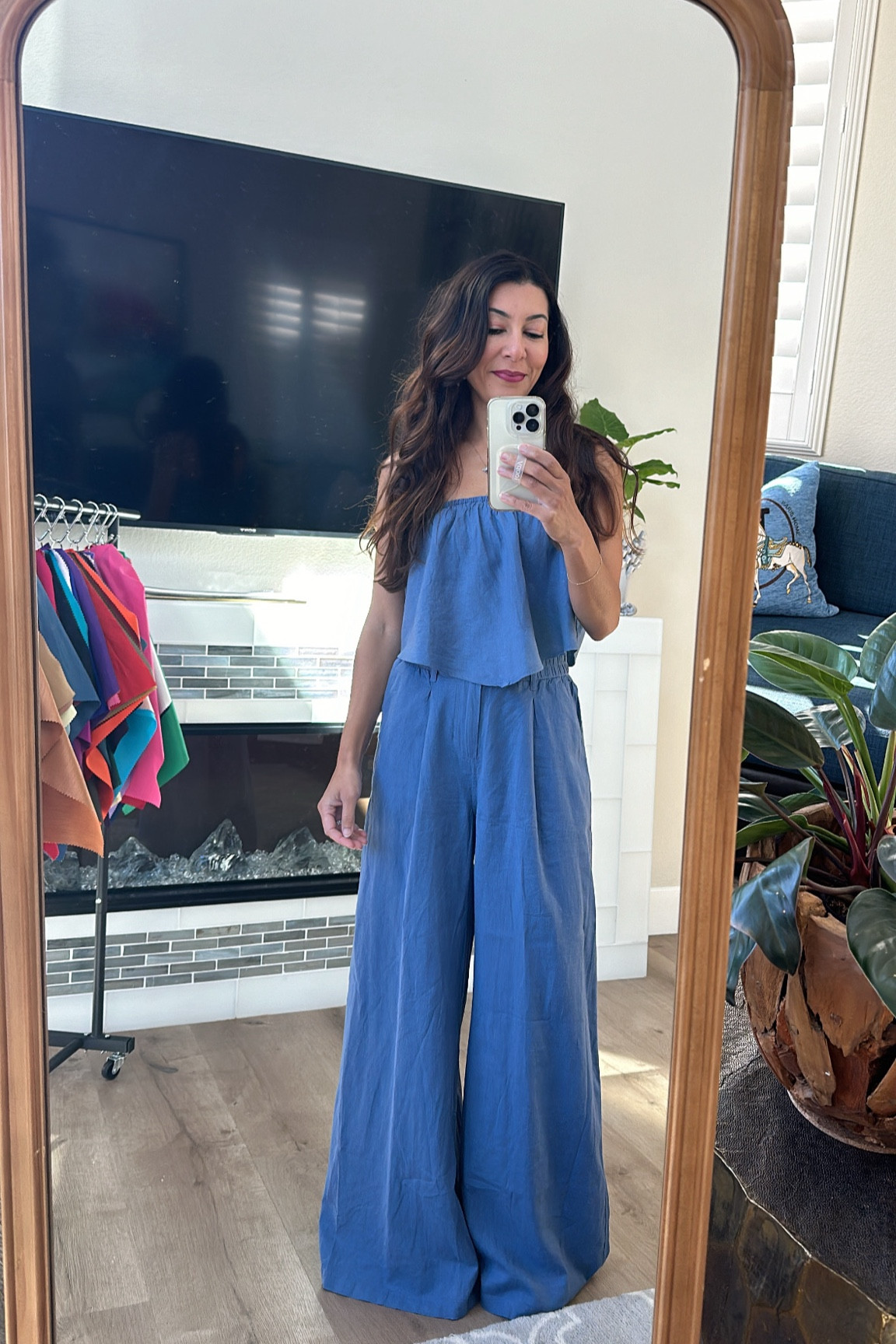 Pool to party vibes in linen, a high frequency fabric. Color not available anymore, but others are available. 

#LTKSaleAlert #LTKStyleTip #LTKOver40