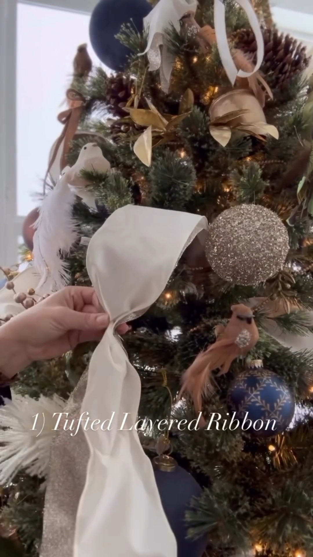Tree ribbon tutorial 

#LTKHoliday #LTKSeasonal #LTKHome