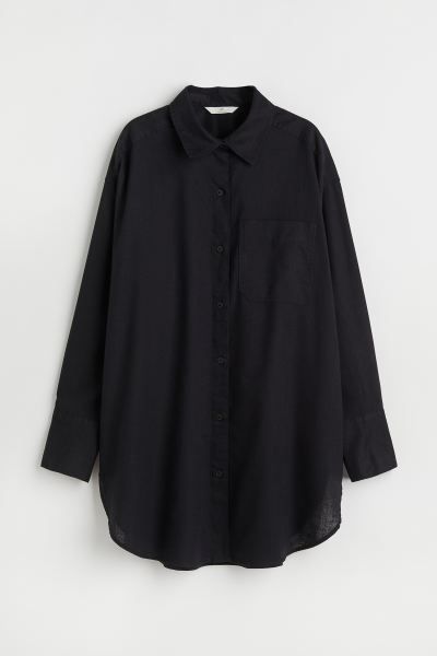 Oversized Bluse aus Leinenmix | H&M (DE, AT, CH, DK, NL, NO, FI)