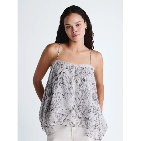 Scoop Women s and Women s Plus Flowy Double Layer Tank Top Sizes XS-4X | Walmart (US)
