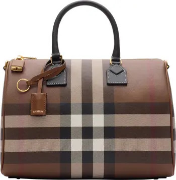Burberry Medium Check Bowling Bag | Nordstrom | Nordstrom