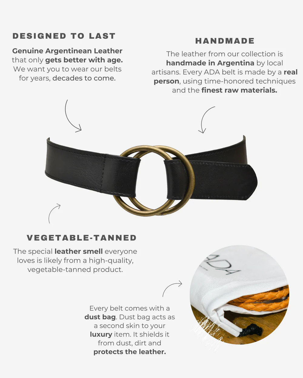 Josie Leather Belt | ADA Collection