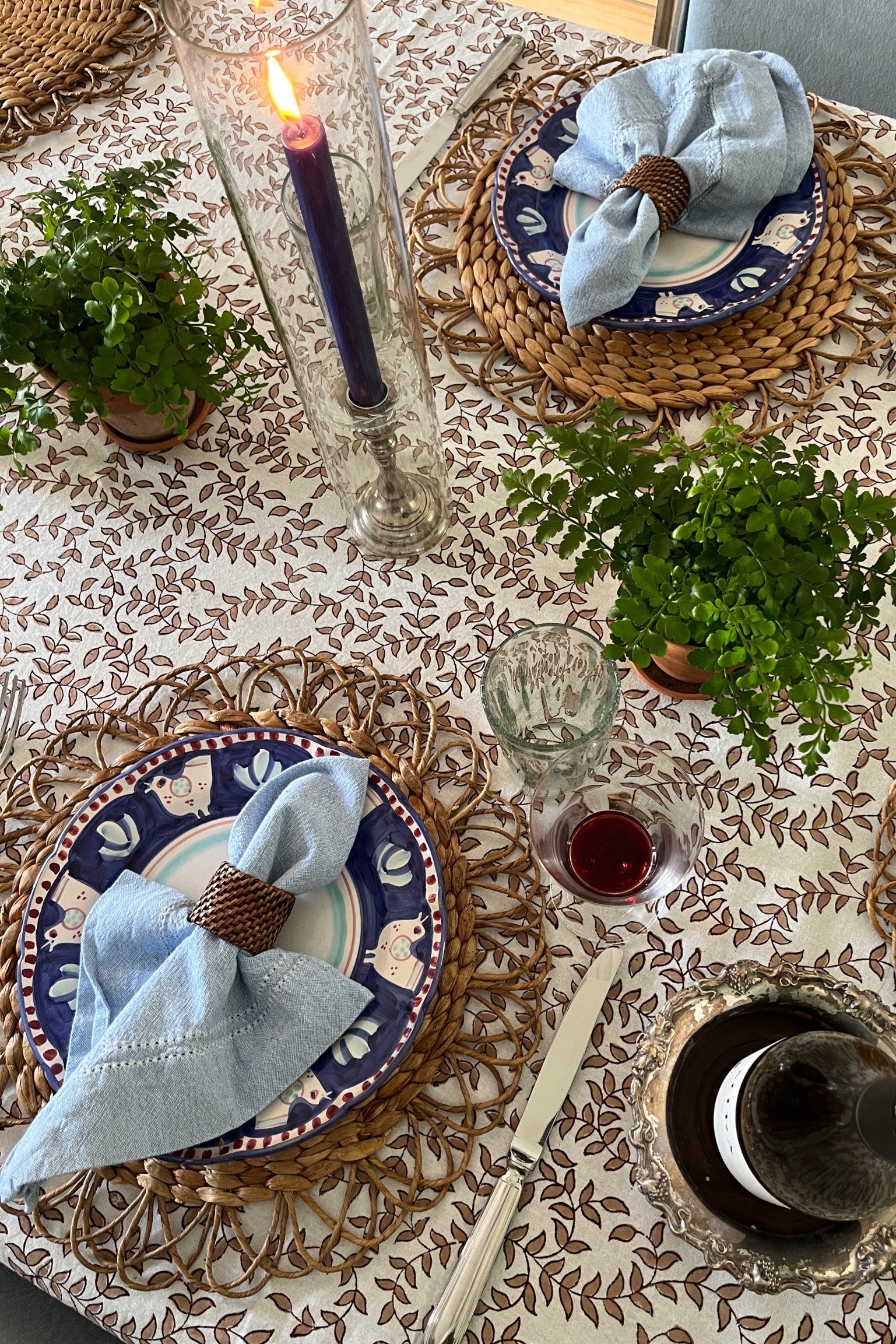 Blues on a neutral backdrop. 

#LTKFamily #LTKParties #LTKHome