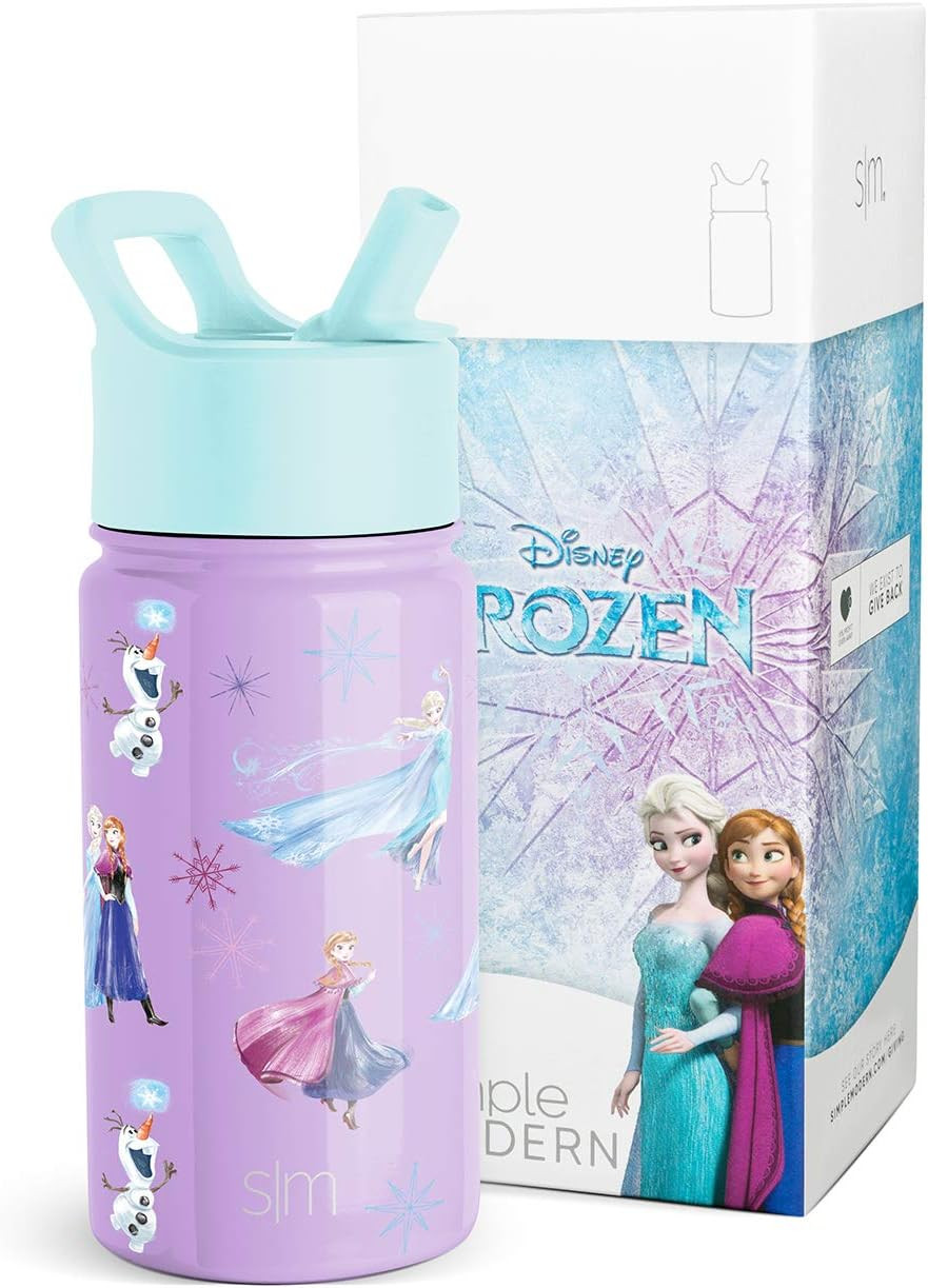 Simple Modern Disney Water Bottle for Kids Reusable Cup with Straw Sippy Lid Insulated Stainless Ste | Amazon (US)
