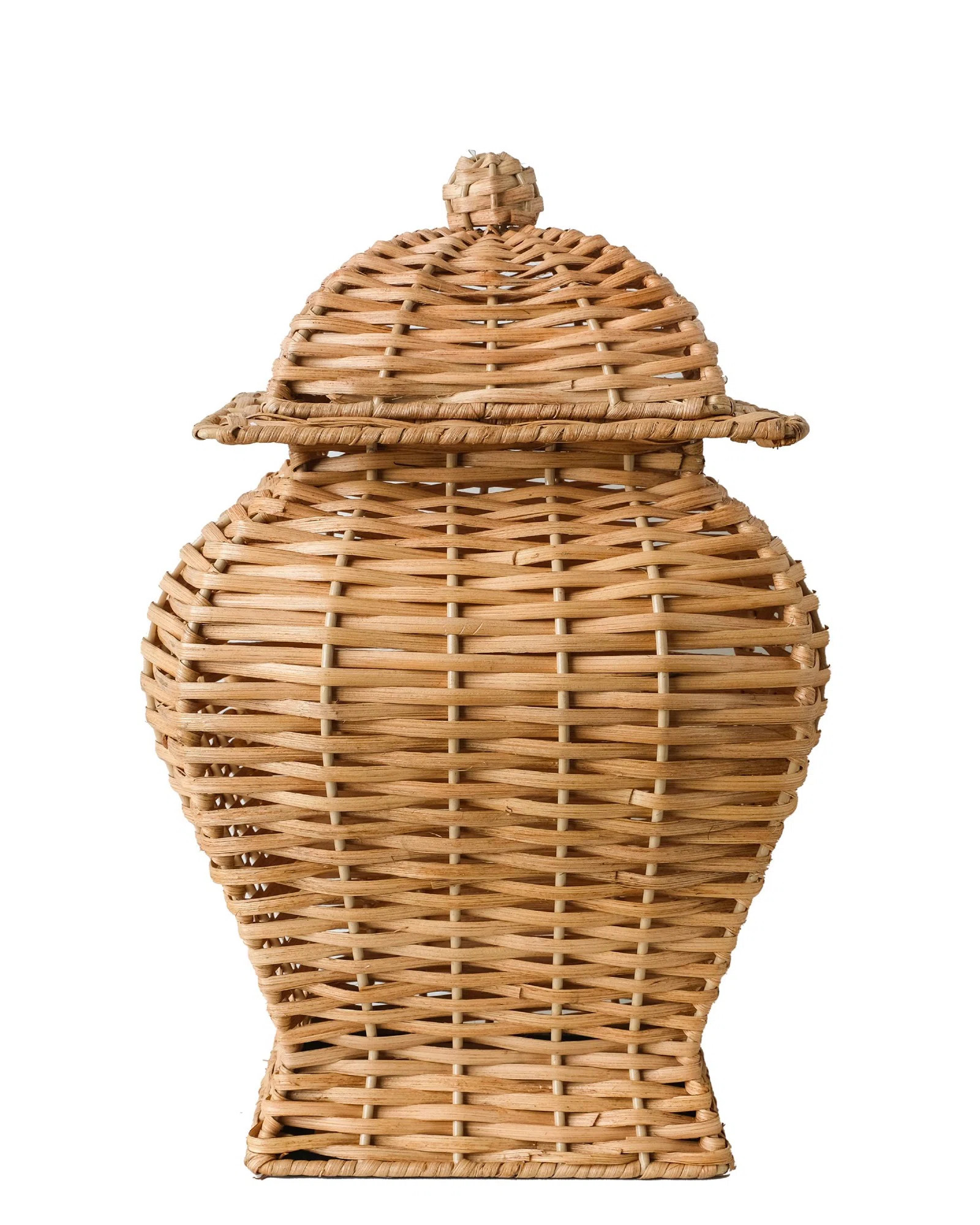 Bayou Breeze Broward SQUARE WICKER GINGER JAR LARGE | Wayfair | Wayfair North America
