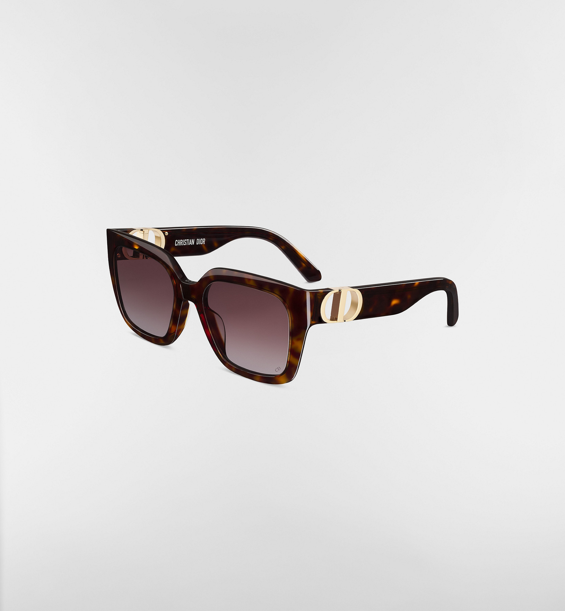 30Montaigne S8U Brown Tortoiseshell-Effect Square Sunglasses | DIOR | Christian Dior Parfums UK