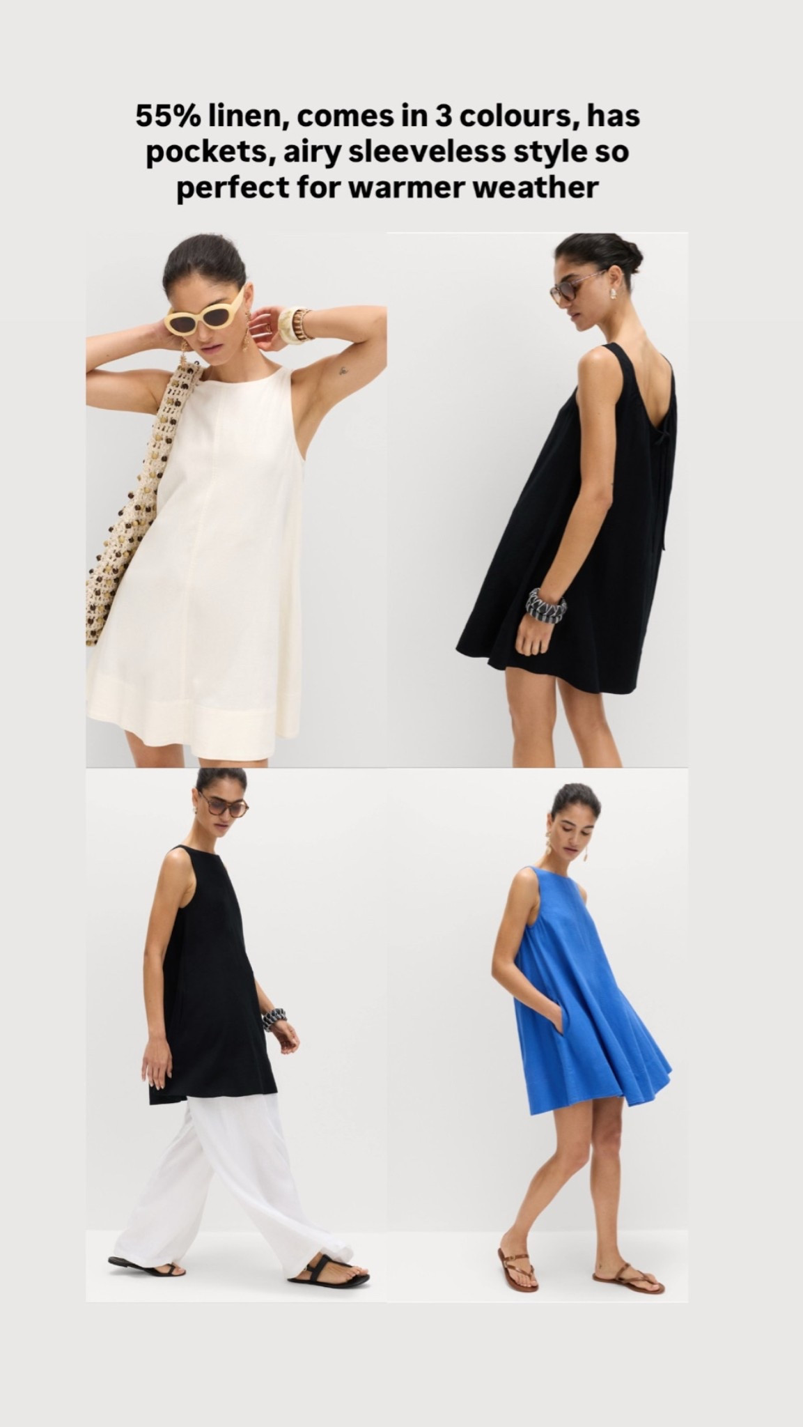 Linen blend dress perfect for the heatwave