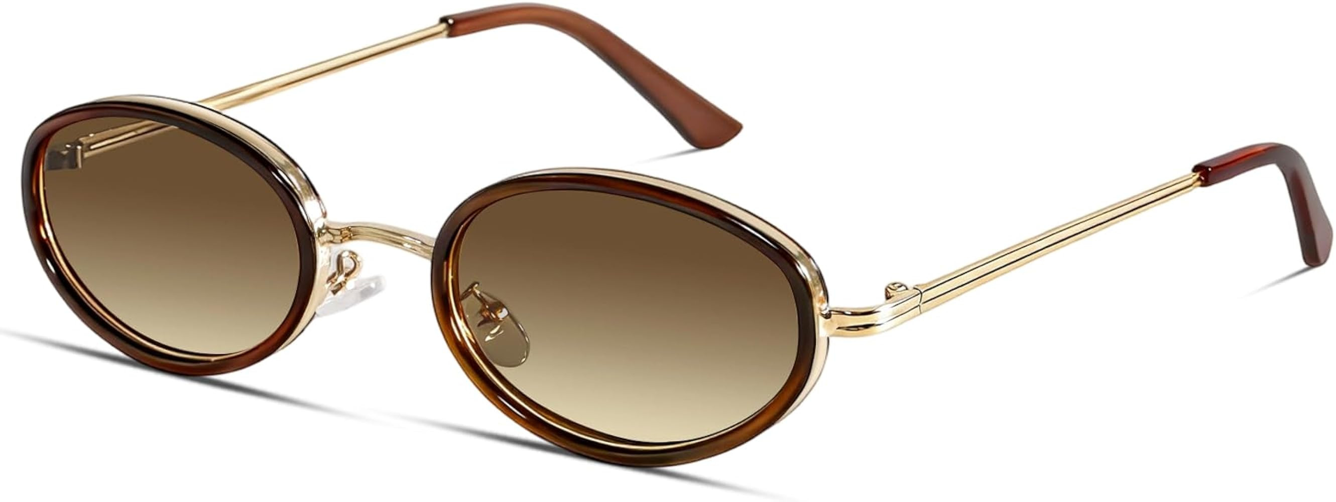 boten Retro Oval Sunglasses for Women 90s Small Gold Frame Sun Glasses Lightweight Cute Chic Sunn... | Amazon (US)