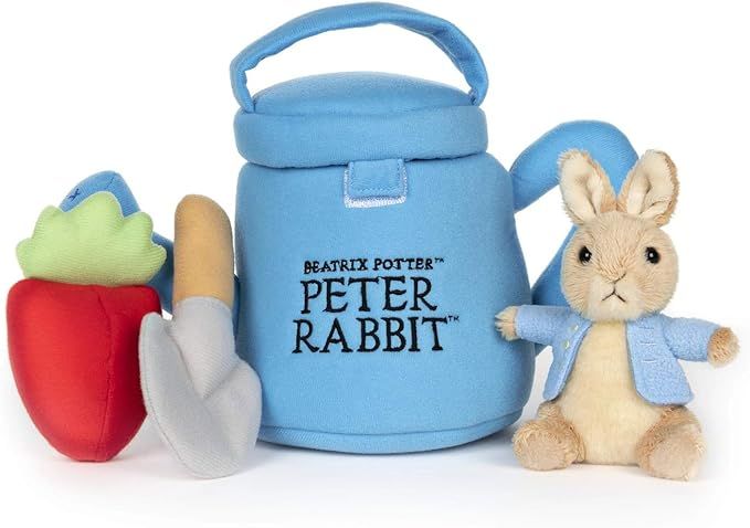 GUND Beatrix Potter Peter Rabbit Easter Basket Plush Playset, 5 Pieces, 6" | Amazon (US)