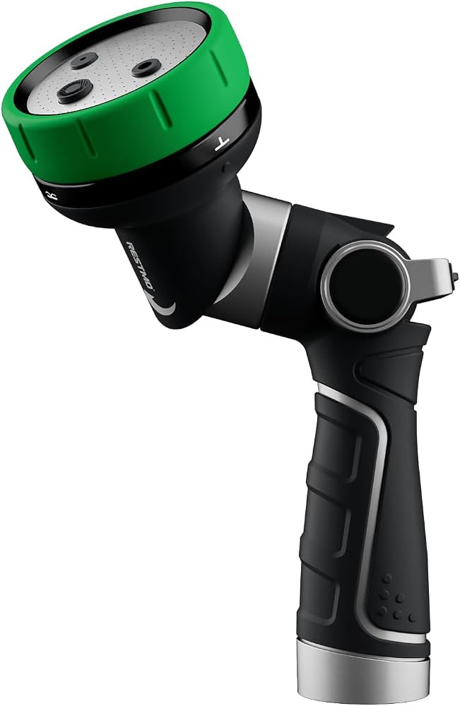 RESTMO Heavy Duty Garden Hose Nozzle, Multi-Angle Hose Spray Nozzle | Amazon (US)
