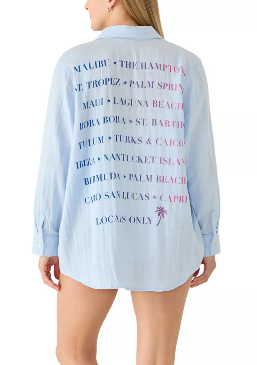 Vacation Cities Swim Coverup Shirt | Belk