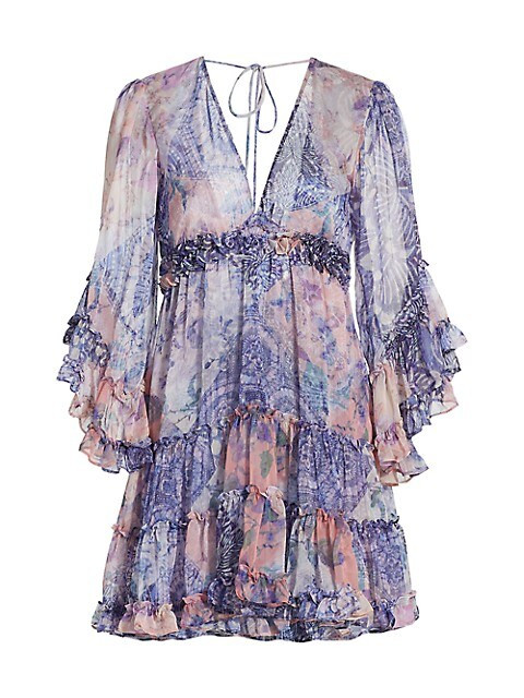 Yasemin Butterfly Sleeve Babydoll Dress | Saks Fifth Avenue