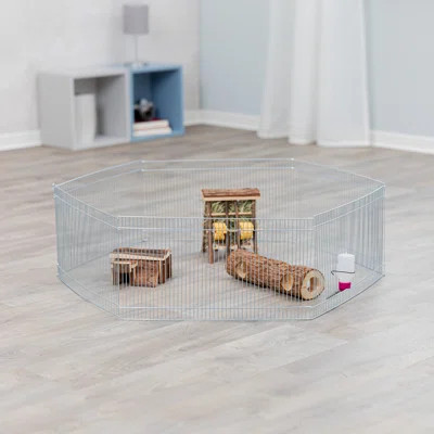 TRIXIE Small Animal Indoor Playpen, Portable Hamster Exercise Pen, 10" Tall | Wayfair North America