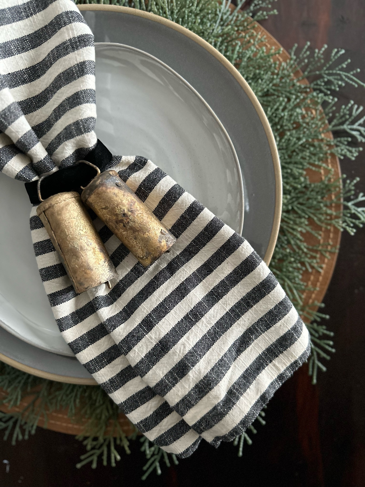 Simple yet festive Christmas table setting. Modern yet sophisticated.

#LTKhome #LTKHoliday #LTKSeasonal