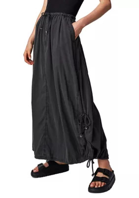 Free People Women's Picture Perfect Parachute Skirt, Black, Xs | Belk