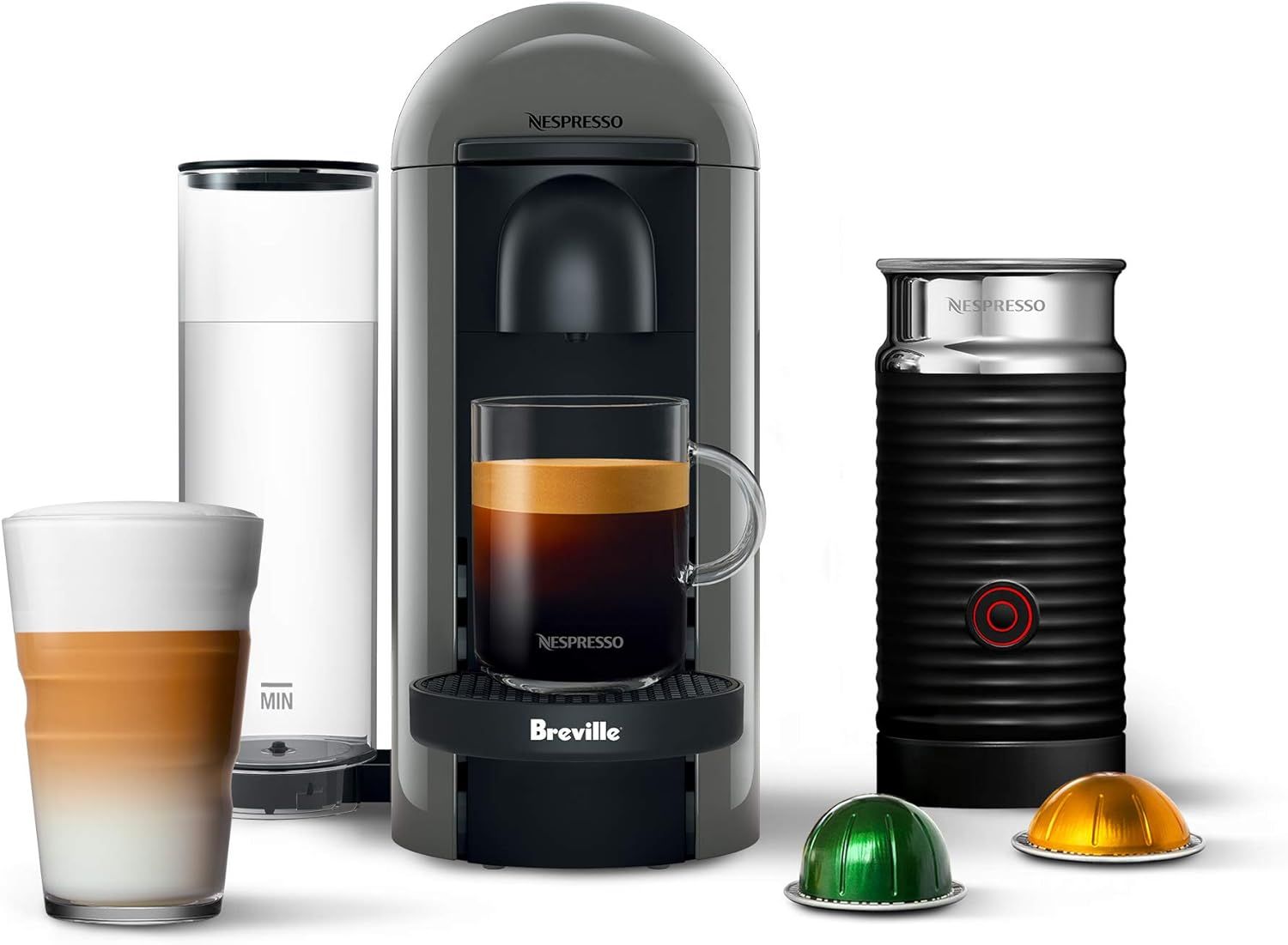 Breville BNV450GRY1BUC1 VertuoPlus Coffee and Espresso Machine, Grey | Amazon (US)