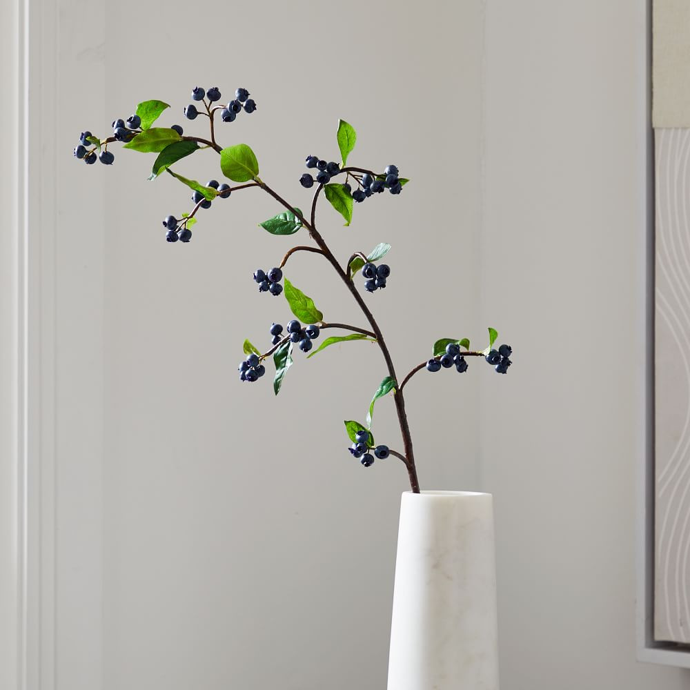 Faux Blueberry Branch, 36in | West Elm (US)
