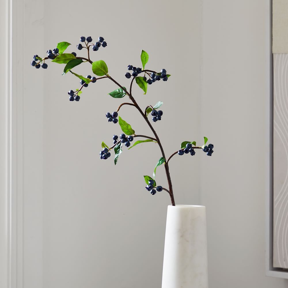 Faux Blueberry Branch, 36in | West Elm (US)