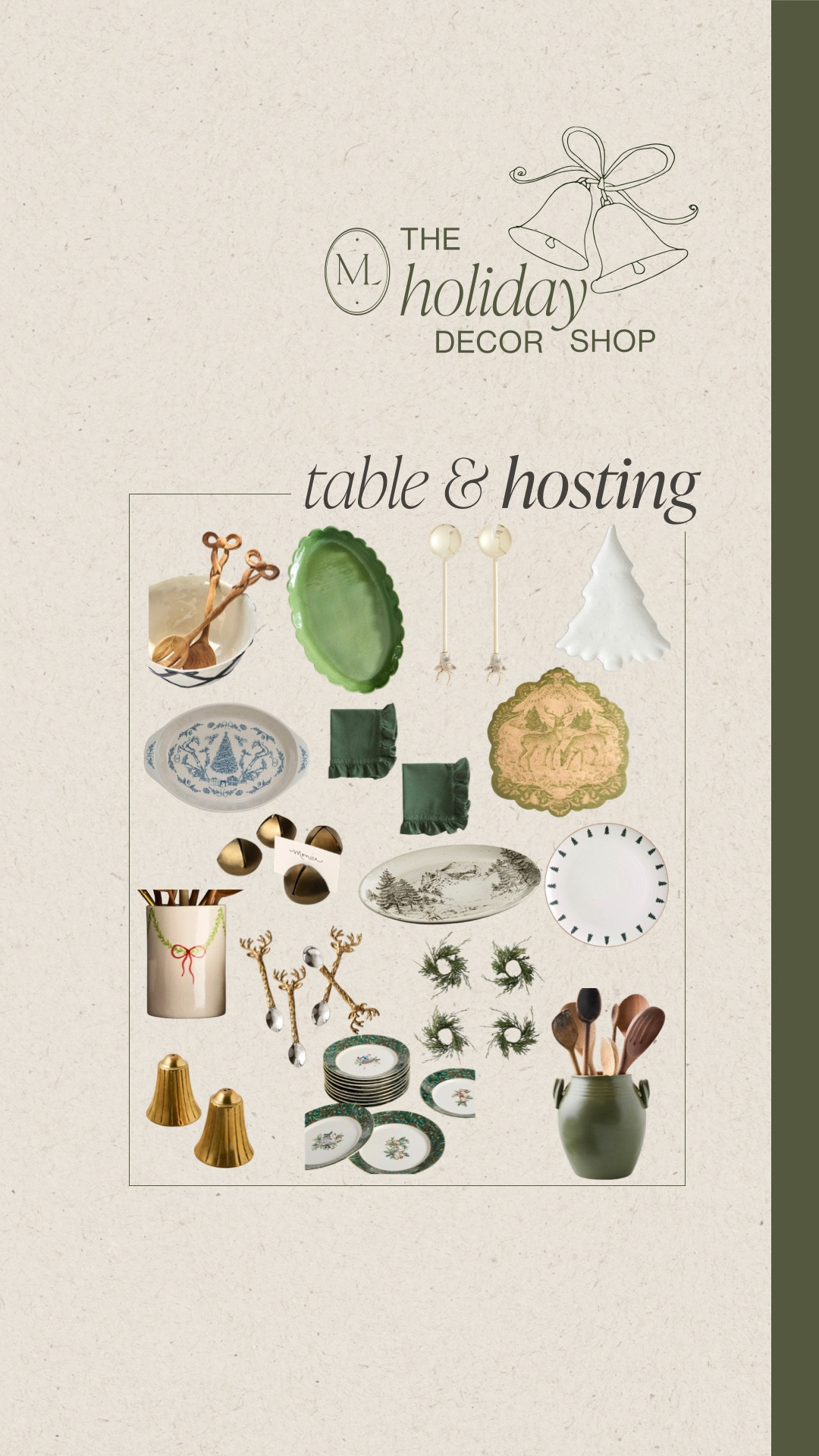 Holiday decor shop serving and table essentials 

#LTKVideo #LTKHoliday #LTKSaleAlert