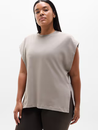 True Cotton Oversized Muscle Tee | Athleta