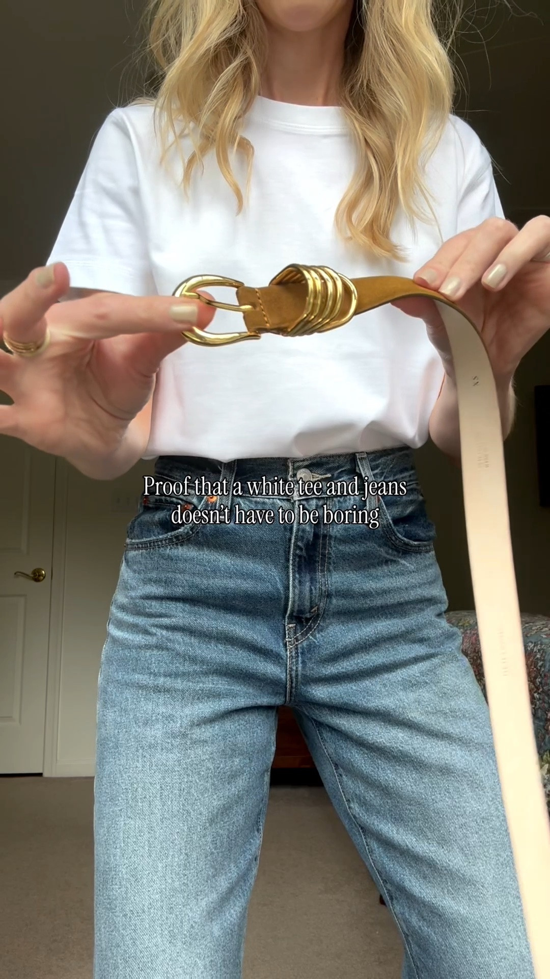 Major discounts going on in this outfit - Déhanche belt, suede boots and @levi jeans all on sale! Wear all of these pieces now and right into fall

#LTKSaleAlert #LTKOver40 #LTKgrwm
