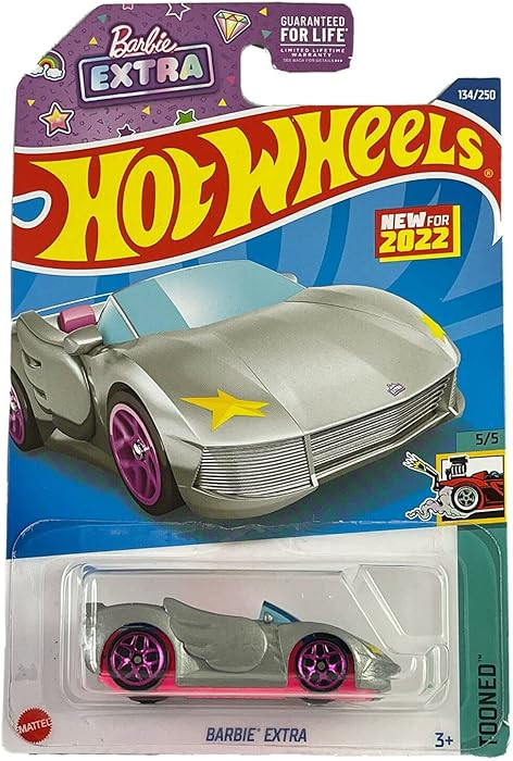 Hot Wheels Barbies Extra, Tooned 5/5 [Silver] 134/250 | Amazon (US)