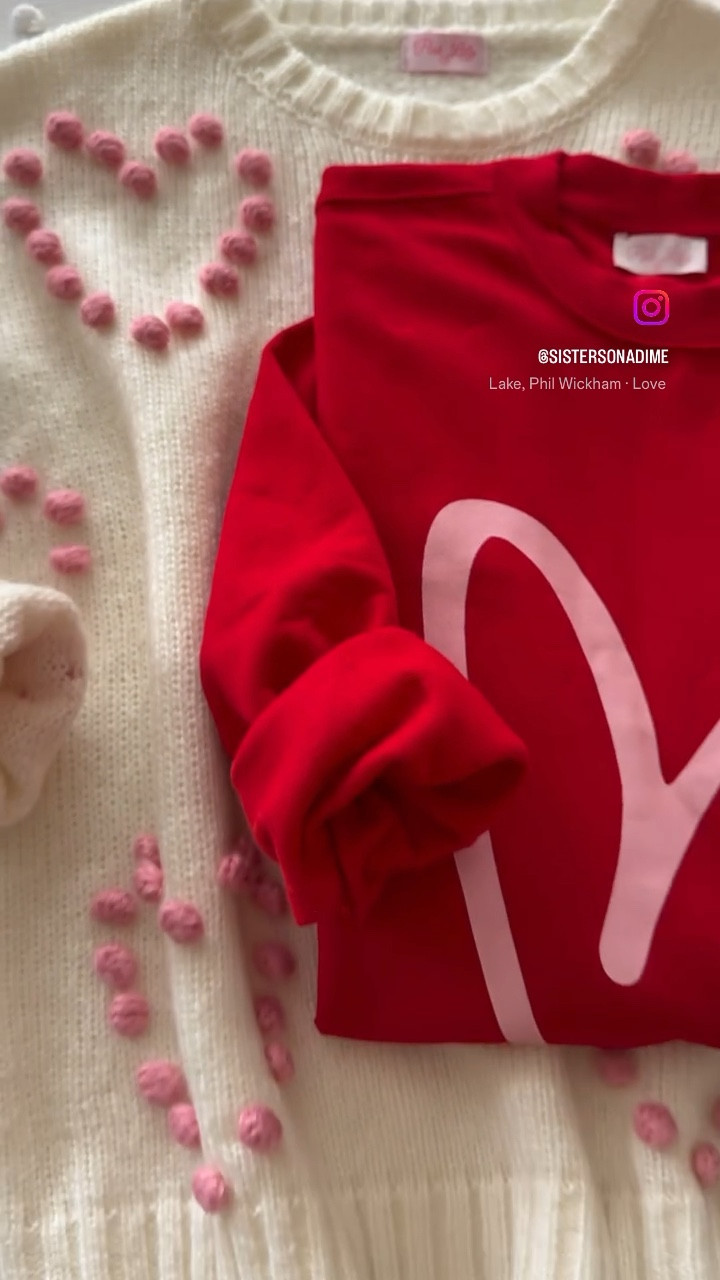 Valentine’s outfit ideas. Tops are  from Pink Lily’s Lovestruck collection. Xs in the white one and the red one is an oversized sweatshirt in size S. 

#LTKSeasonal #LTKWatchNow #LTKStyleTip