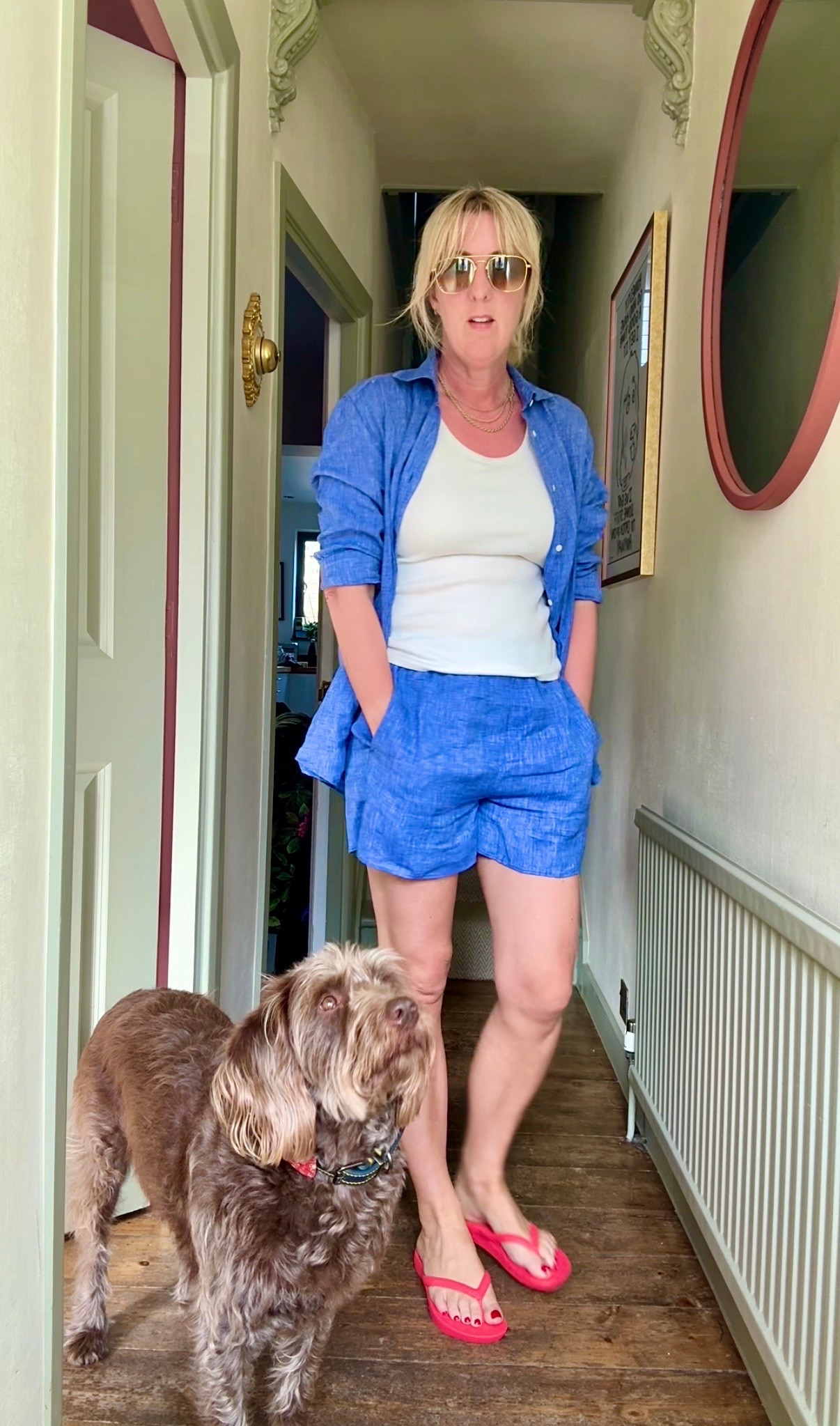 With Nothing Underneath linen shorts set.

#LTKuk #LTKsummer #LTKstyletip