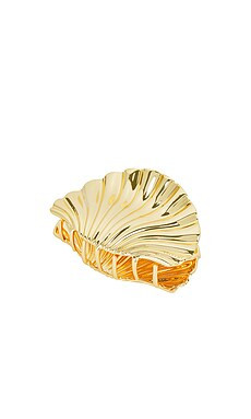 LELET NY Glossy Shell Metal Claw Clip in Gold from Revolve.com | Revolve Clothing (Global)